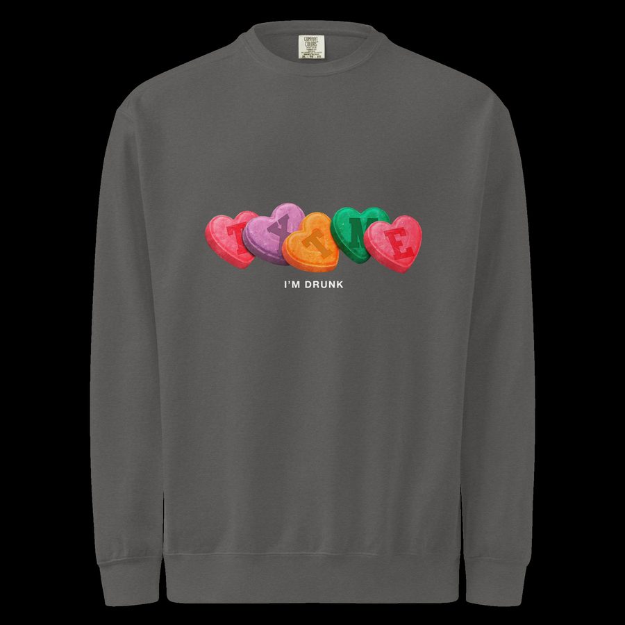 text me, i'm drunk Crewneck — Pepper